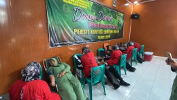 Kodim 0810/Nganjuk Aksi Sosial Donor Darah Sambut HUT ke-78 Persit Kartika Chandra Kirana