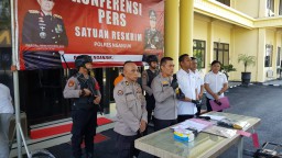 Polres Nganjuk Tangkap Pelaku Pencuri Pompa Air Pertanian yang Beraksi di 8 TKP