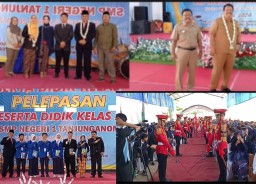 Kadiknas Nganjuk Sopingi Hadir Purna Wiyata SMP N 1 Tanjunganom