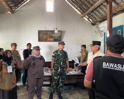 Dandim 0810 Nganjuk Bersama Forkopimda Pantau Pelaksanaan Pilkada Serentak 2024