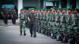 Dalam Suasana Yang Hikmat Kodim 0810/Nganjuk Gelar Upacara Hari Juang TNI AD Ke 79