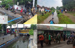 Karya Bakti Serentak Di 20 Kecamatan Se Kabupaten Nganjuk Peringati Hari Juang TNI-AD dan HUT Ke 76 Kodam V/Brawiajaya