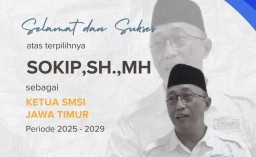 Sokip Terpilih Jadi Ketua SMSI Jatim 2025-2029, Pengurus Nganjuk Beri Selamat dan Dukungan Penuh
