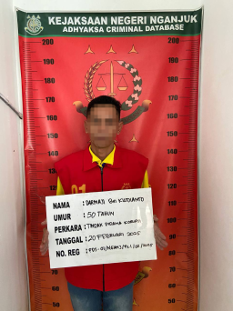 Kejari Nganjuk Limpahkan Tersangka Korupsi Dana Desa ke JPU