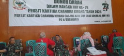 Babinsa Turut Serta Dalam Donor Darah Memperingati Hut Ke-79 Persit Kartika Chandra Kirana Tahun 2025