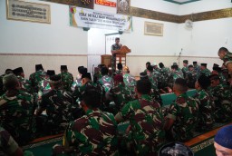 Perkuat Keimananan Kodim 0810/Nganjuk Gelar Is’raj Mi ‘raj Nabi Muhammad SAW 1446 .H