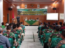 Kodim 0810/Nganjuk Sosialisasi Serapan Gabah Dan Beras Tahun 2025