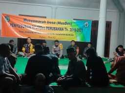 Babinsa Koramil 0810/13 Lengkong Hadiri Rapat MUSDES Dalam Rangka Perubahan RJPm TA. 2019-2027
