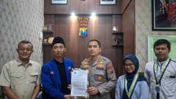 PMII Pacitan Sampaikan Keprihatinan Tingginya Angka Kriminalitas kepada Kapolres