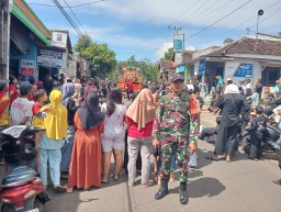 Semarak Idul Fitri || Koramil 0810/18 Ngetos Melaksanakan Pengamanan Kirab Idul Fitri 1446 H/ 2025 M