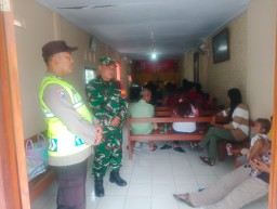 Babinsa Koramil 0810/15 Rejoso Monitoring Ibadah Paskah di Gereja Pantekosta di Indonesia (GPDI) Desa Binaanya.