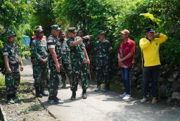 Pastikan TMMD Tepat Sasaran Danrem Tinjau Lokasi Pra TMMD 124 Kodim 0810/Nganjuk