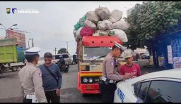 Jawab Keluhan Warga, Polres Nganjuk Gencarkan Tilang Truk ODOL