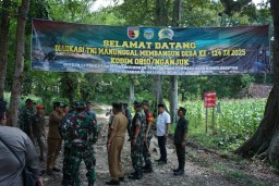 Dandim Nganjuk dan Forkopimda Tinjau Lokasi Titik Nol TMMD 124 tahun 2025.