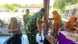 Satgas TMMD Ke 124 Peduli Kesehatan Balita Desa Sumbermiri Cegah Stunting