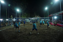 Turnamen Bola Voli Meriahkan Kegiatan TMMD 124 Kodim Nganjuk