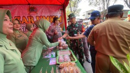 Bazar UMKM Ramaikan TMMD 124 Kodim 0810/Nganjuk