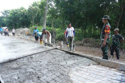 Satgas TMMD 124 Dim Nganjuk Utamakan Kerja Cepat Dan Tepat.