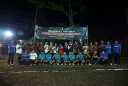 TMMD 124 Kodim Nganjuk Gelar Pertandingan Voli Antar Desa