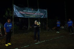 TMMD Ke 124, Kodim Nganjuk dan Disporabutpar adakan Pertandingan Voly antar Desa