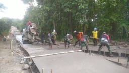 TMMD Ke 124 Nganjuk Mulai Terlihat Progres Pengecoran Dihari Ke 7