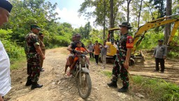 Raut Wajah Bahagia Warga Desa Sumbermiri Dengan Adanya TMMD 124 Kodim 0810/Nganjuk