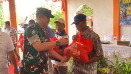 Kolaborasi Satgas TMMD Ke 124 Kodim 0810/Nganjuk Dengan Dinas Ketahanan Pangan Dan Perikanan Kabupaten Nganjuk Gelas B2SA