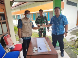 Satgas TMMD 124 Kodim Nganjuk Gandeng BNN Sosialisasikan Narkoba
