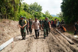 Tim Wasev Sterad Tinjau Progres TMMD Ke-124 di Desa Sumbermiri