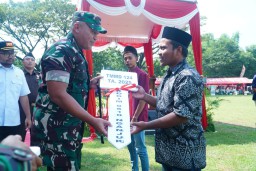 Tarmanto, Warga Desa Sumbermiri Terima RTLH Program TMMD 124 Kodim Nganjuk