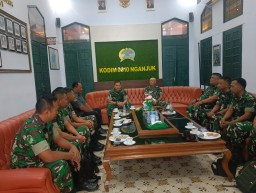 Jelang Pergantian Pejabat Dandim, Kodim Nganjuk Melaksanakan Verifikasi Dari Korem 081/DSJ