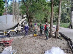 TMMD 124 || Alhamdulillah Pengerasan Jalan di Sumbermiri Telah Rampung.