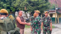 Usai || Haru Biru Satgas TMMD Ke 124 Kodim 0810/Nganjuk Berpamitan