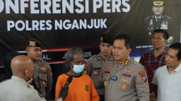 Pembunuhan Sadis di Bawah Jembatan Barat Polres Nganjuk Terungkap, Pelaku Ditangkap Setelah Seminggu Buron