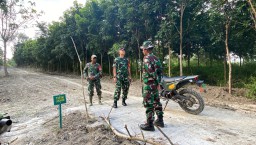 Dansatgas TMMD 124 Kodim Nganjuk Terjun Langsung Cek Titik Akhir