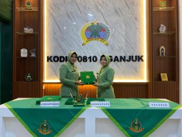 Rapat Paripurna Dalam Rangka Serah Terima Jabatan Ketua Persit KCK Cab XIII Dim 0810/Nganjuk