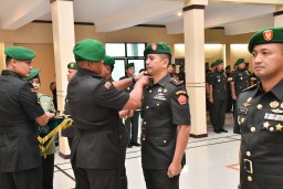 Pergantian Pucuk Pimpinan Kodim 0810/Nganjuk Berlangsung Di Koram 081/DSJ