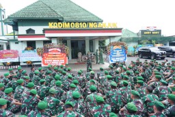 Letkol Arh M Taufan Yudha Bhakti Lanjutkan Tongkat estafet Kepemimpinan Dandim 0810/Nganjuk