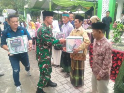Danramil 0810/15 Rejoso Hadiri Peresmian Masjid Pibro Safara Qur'an di Ponpes Tahfidz Ummul Qur'an Desa Talun