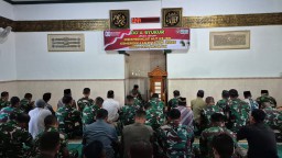 Personel Kodim 0810/Nganjuk Gelar Doa Bersama Peringati HUT Kemerdekaan RI ke-80