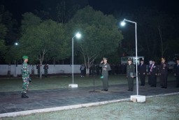 Dandim 0810/Nganjuk Pimpin Upacara AKRS Peringati HUT Ke-80 Republik Indonesia