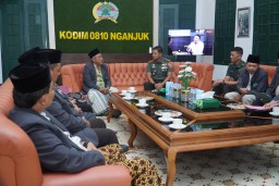 Ketua MUI Kabupaten Nganjuk Lakukan Audiensi ke Kodim 0810/Nganjuk