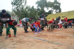 Kodim 0810/Nganjuk Gelar Lomba 17-an Bersama Anggota ,Persit Dan Anak -Anak