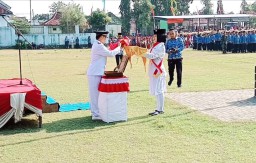 HUT ke-80 RI di Kecamatan Baron: Ribuan Peserta Antusias Ikuti Upacara Peringatan Kemerdekaan