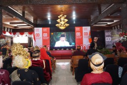 Dandim 0810/Nganjuk Bersama Forkopimda Ikuti Upacara Peringatan HUT ke- 80 Kemerdekaan RI Secara Virtual