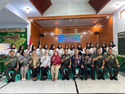 Dandim 0810/Nganjuk Buka Acara Pelatihan Rias bagi Ibu Persit dari BLK