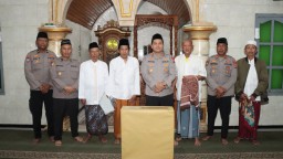 Kapolres Nganjuk Safari Subuh Pererat Sinergisitas dengan Masyarakat Setempat