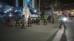 Apel Gabungan dan Patroli Bersama Koramil 0810/05 Sawahan dengan Banser NU