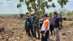 Dandim 0810/Nganjuk Tinjau Lokasi Rencana Pembangunan Batalyon Teritorial Pembangunan di Desa Salamrojo