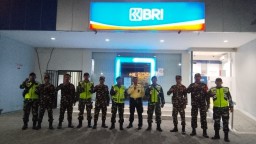 Kodim 0810 Nganjuk Patroli Bersama Banser, Jogo Nganjuk Aman dan Nyaman